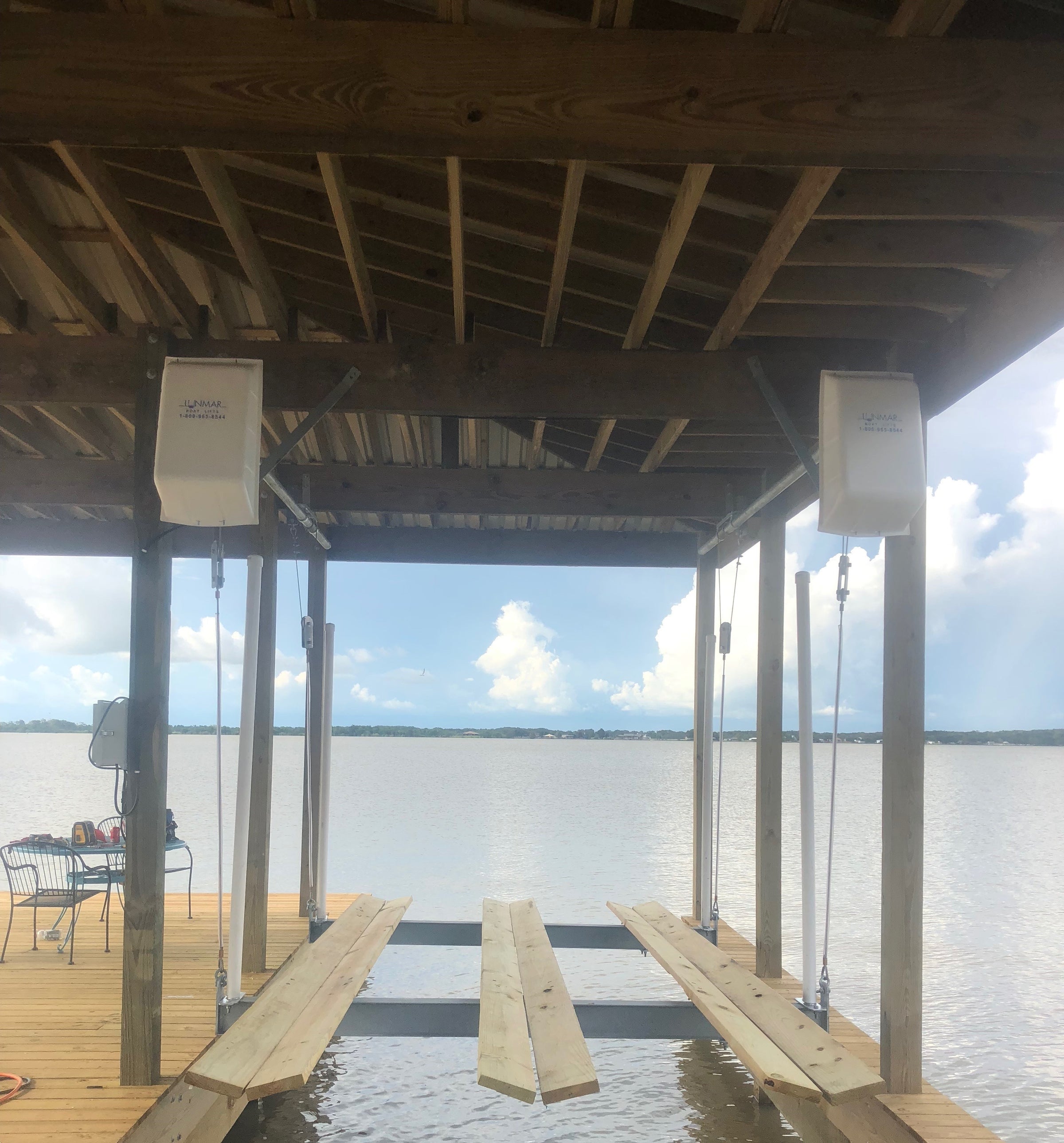 Lunmar 7500 (TL) Tritoon Kit {Wood Mount} Boat Lift
