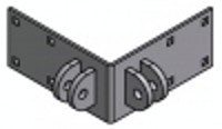 Outside Corner Dock Bracket  -  Female/Female