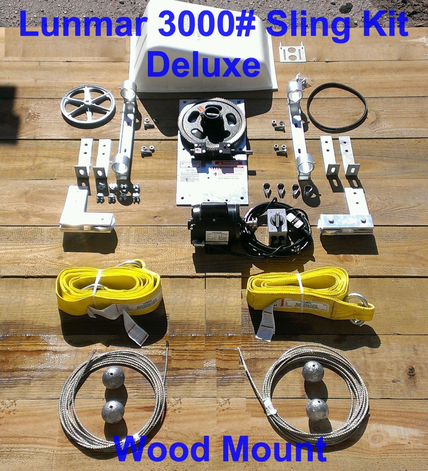 Lunmar Sling Kit Wood Mount (3000#, 4000#, 6000#, 7500#, 10000#, 12500#)