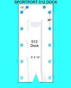 5' x 12' PWC Floating Dock