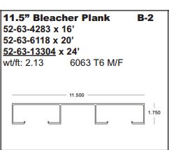 Aluminum Walkway Plank