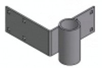 Outside Corner End Dock Bracket  -  3" Pipe