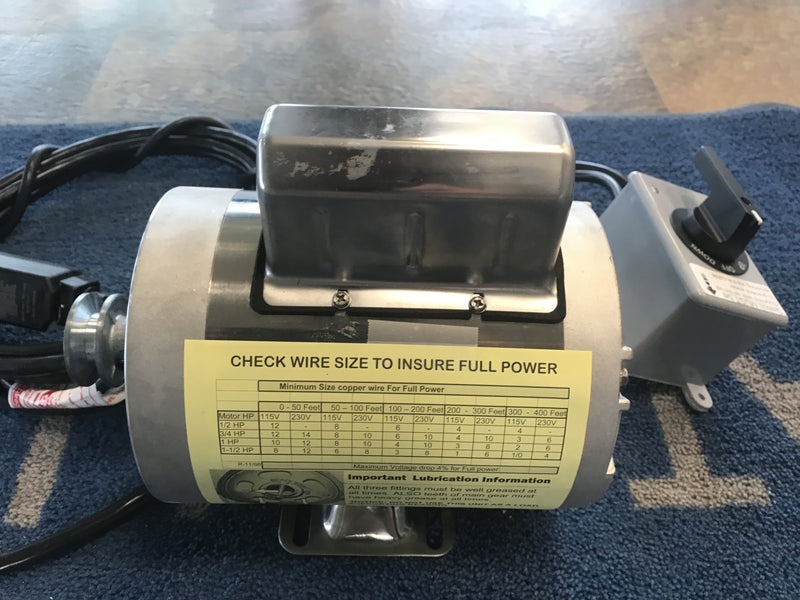1 HP Stainless Steel  Wired Motor