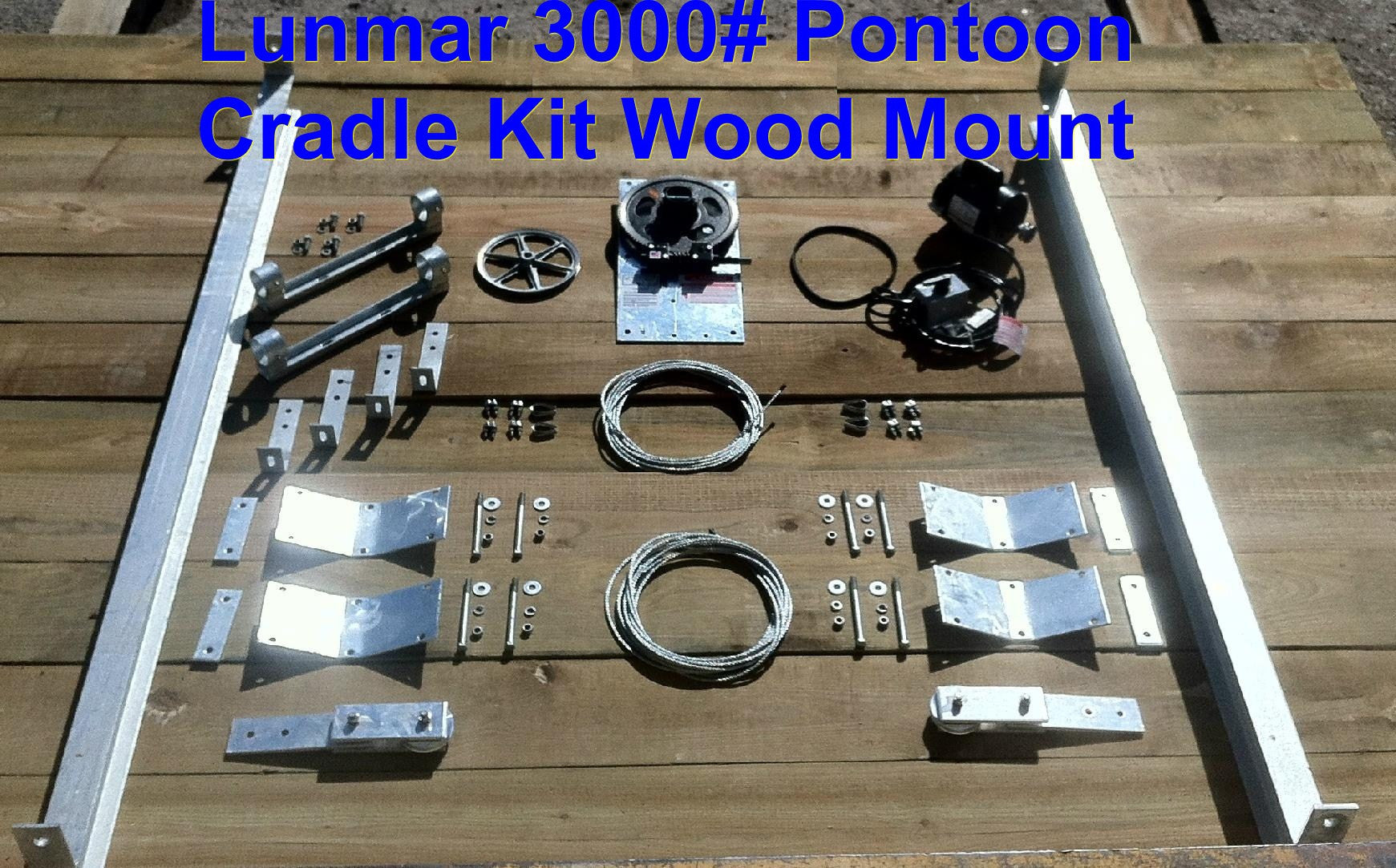 Lunmar Pontoon Cradle Kit Wood Mount (3000#, 4000#, 6000#, 6500#, 7500#)